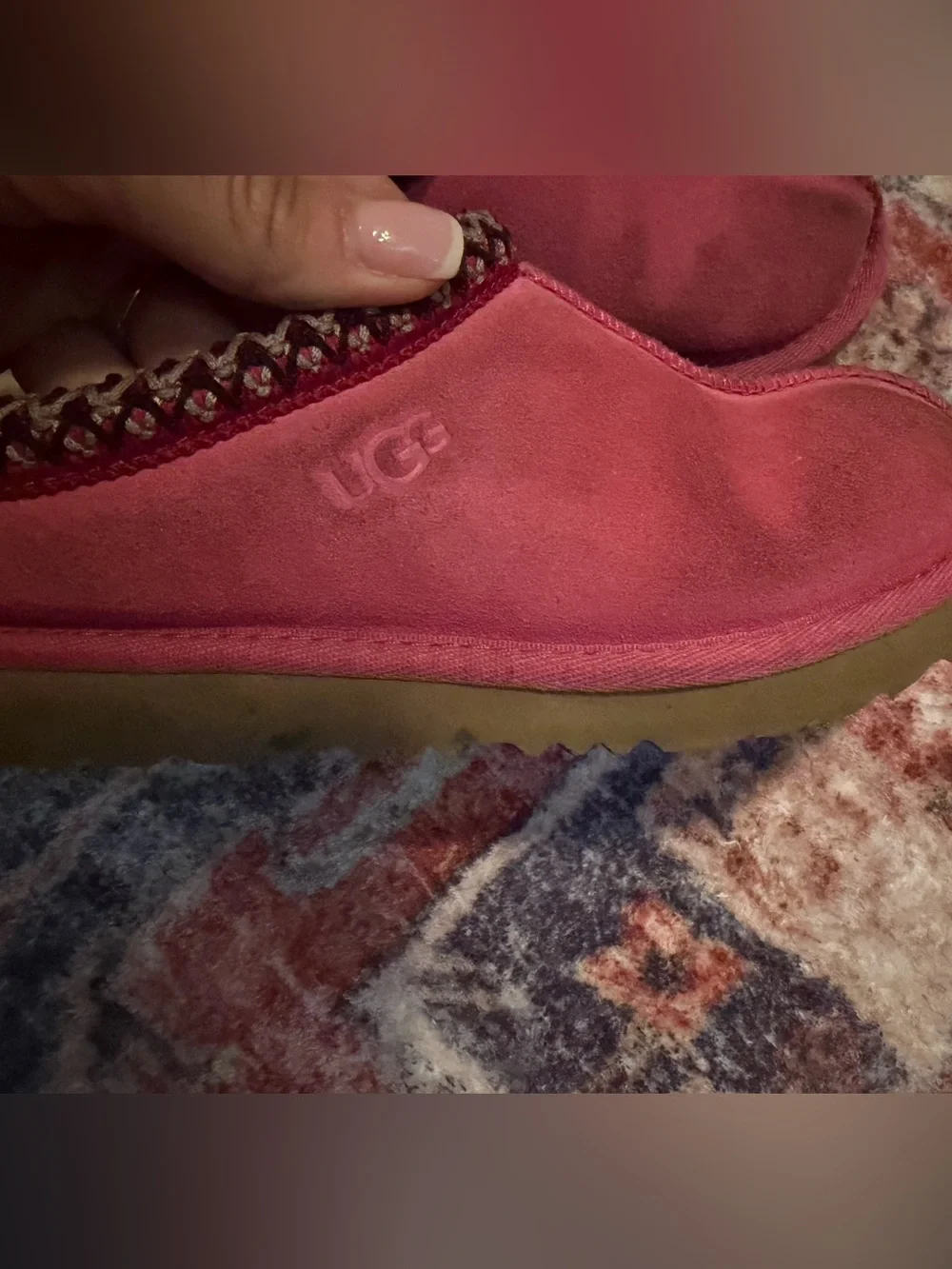 UGG Pink Tasman Slippers